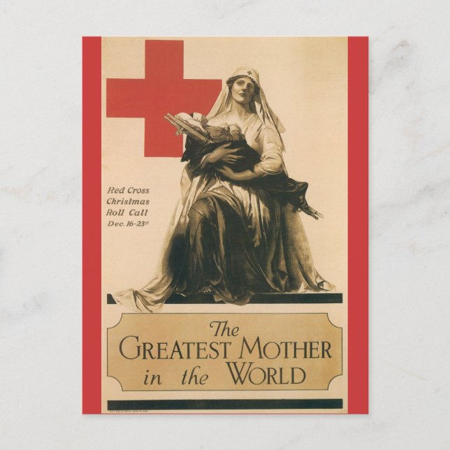 Postales de guerra, Cruz Roja de época (Anverso)