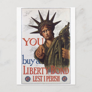 Postales de guerra de época, poster de bonos de li