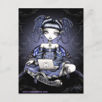 Postales de hadas Stacy Midnight Surfing LapTop