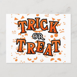 Postales de Halloween con trucos o trucos