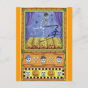 Postales de Halloween Dancing Skeleton