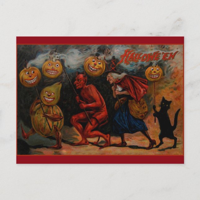 Postales de Halloween de época, Raphael Tuck 1909 (Anverso)