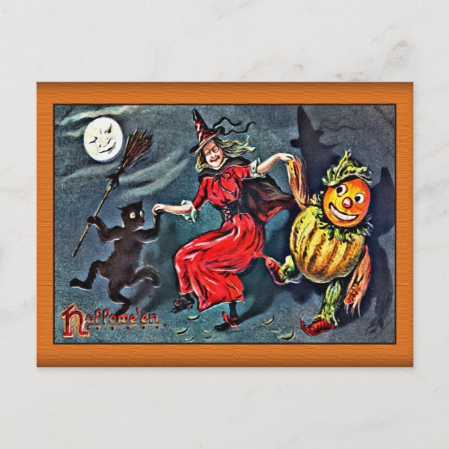 Postales de Halloween de época, Raphael Tuck c. 19 (Anverso)