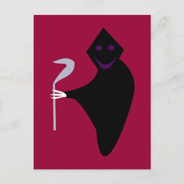 Postales de Halloween de Grim Reaper (Anverso)