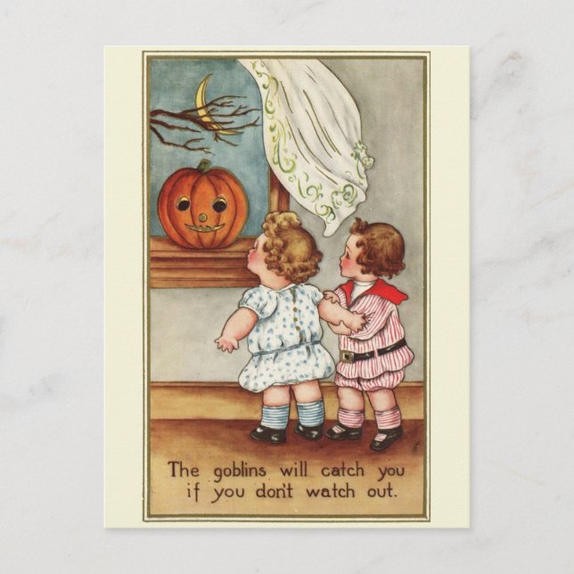 Postales de Halloween de los 1910 para niños de Ch (Anverso)