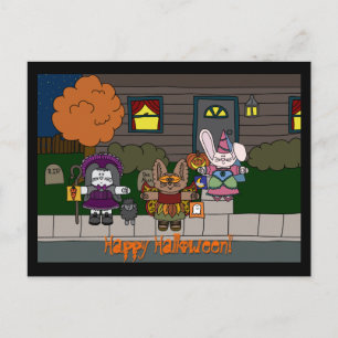 Postales de Halloween de Peppermint Hollow