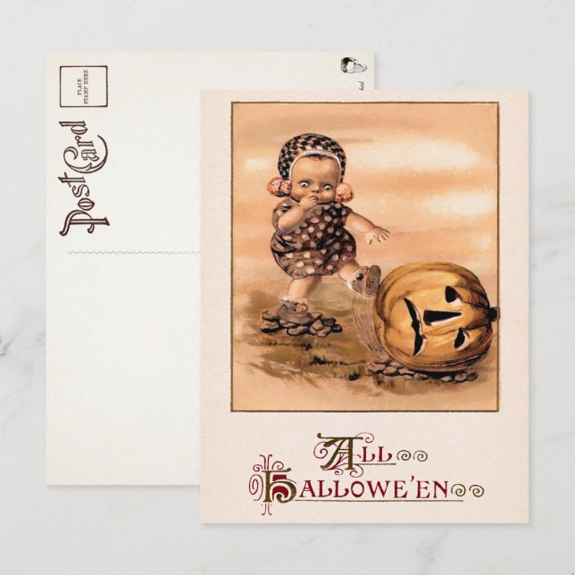 Postales de Halloween de Vintage (Anverso / Reverso)