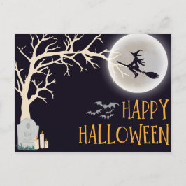 Postales de Halloween Minimalista Negro
