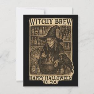 Postales de Halloween para Brujas