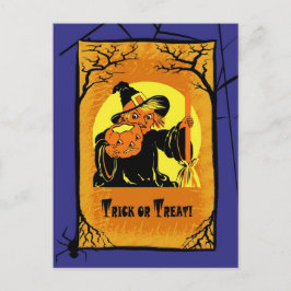 Postales de Halloween para brujas de época
