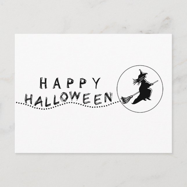 Postales de Halloween para Brujas Voladoras (Anverso)