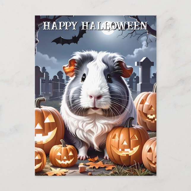 Postales de Halloween para Cerdos de Guinea (Anverso)