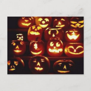 Postales de Halloween para expresiones de calabaza