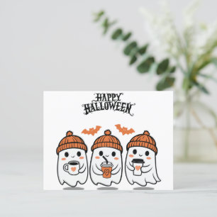 Postales de Halloween para Fantasma Adorable - Per