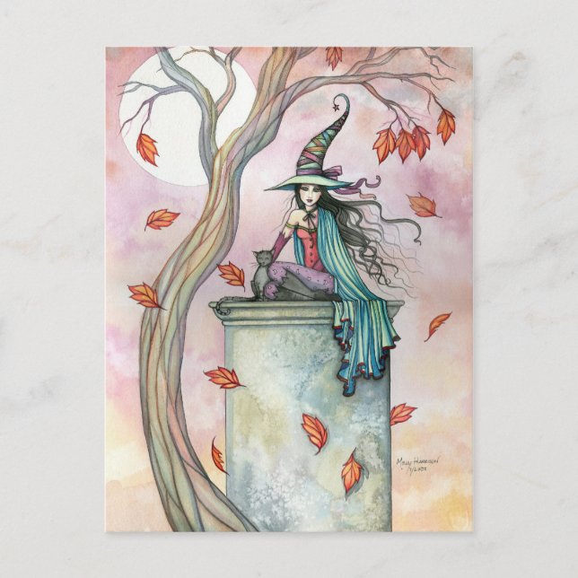 Postales de Halloween para gatos brutos de Molly H (Anverso)