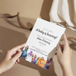 Postales de Halloween para invitación de Embarazo