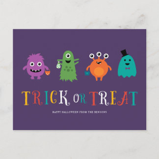 Postales de Halloween para Monstruos Cuidados