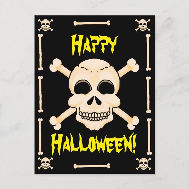 Postales de Halloween para Skull & Crossbone (Anverso)