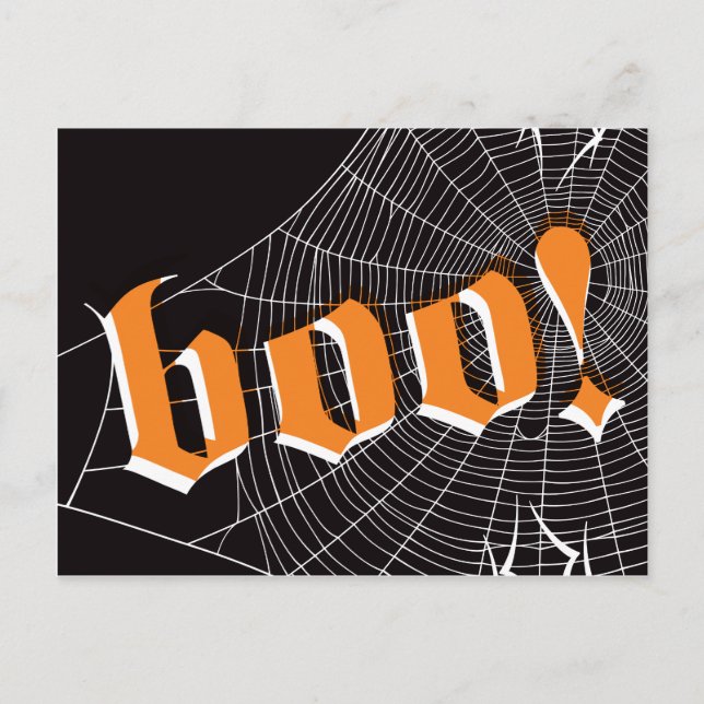Postales de Halloween SpiderWeb (Anverso)