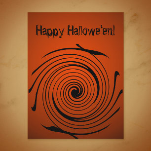 Postales de Halloween Swirl