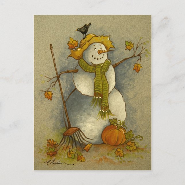 Postales de Harvard Snowman 4878 (Anverso)