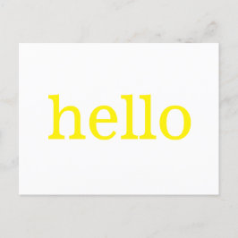 Postales de Hello amarilla