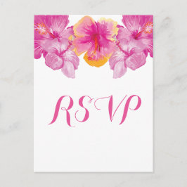 Postales de Hibiscus Floral RSVP