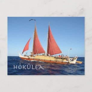 Postales de Hokulea, antigua canoa hawaiana que vi
