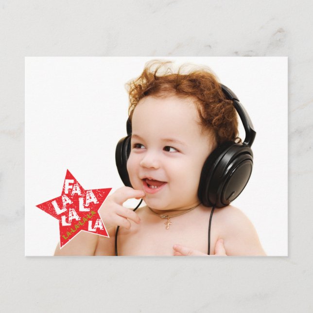 Postales de Holiday Fa La La Star (Anverso)