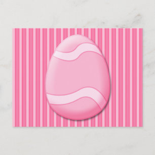 Postales de Huevo de Pascua (rosa)