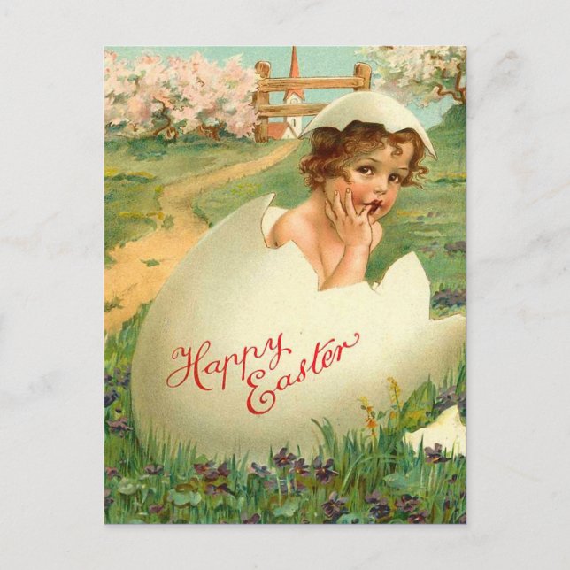Postales de Huevo de Pascua Vintage (Anverso)