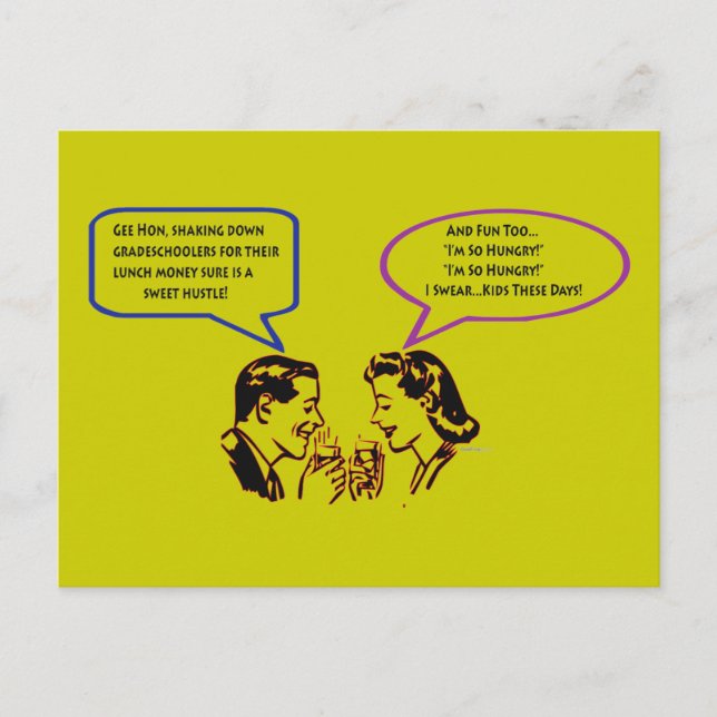 Postales de humor para la recesión de la escuela d (Anverso)