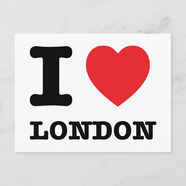Postales de I Heart London (Anverso)