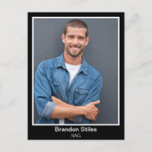 Postales de impresión de personalizado para actore