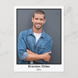 Postales de impresión de personalizado para actore