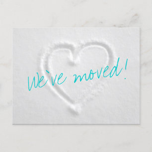 Postales de invierno en movimiento con corazón dib