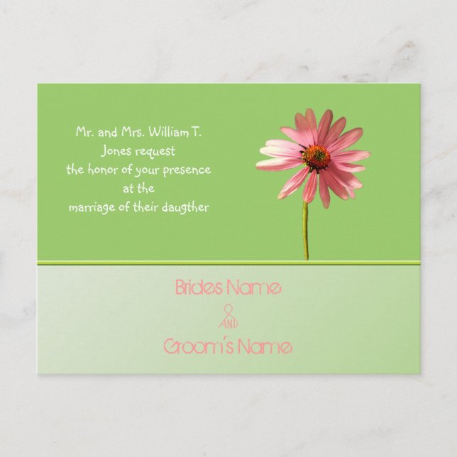 Postales de invitación a bodas baratas (Anverso)