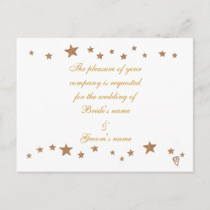 Postales de invitación a la boda fronteriza de las