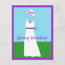 Postales de invitación al vestido de novia de cint