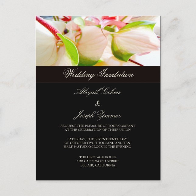 Postales de invitación de boda (Anverso)