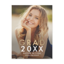 Postales de Invitación de graduación de mezcla mod