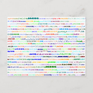 Postales de Jacob Text Design II