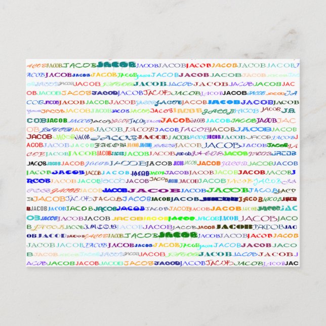 Postales de Jacob Text Design II (Anverso)