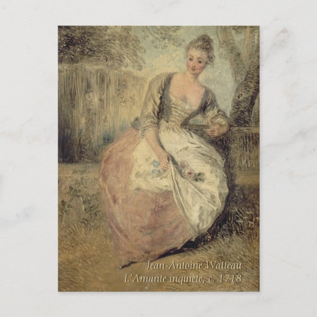 Postales de Jean-Antoine Watteau CC0588 Rococo (Anverso)