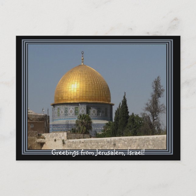 Postales de Jerusalén Israel (Anverso)