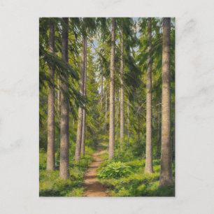 Postales de Johan Krouthén Solbelyst Skogsstig CC0