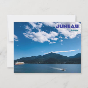 Postales de Juneau Alaska con avión flotante de cr