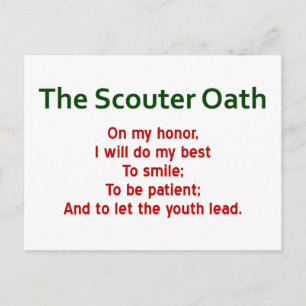 Postales de juramento de Scouter (Scout Oath Spoof