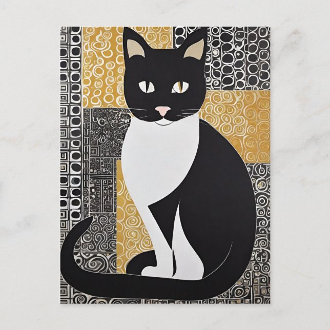 Postales de Klimt Cat (Anverso)