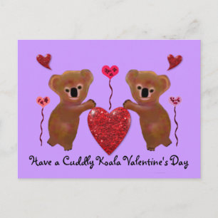 Postales de Koala Valentine